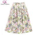 19 cores! Grace Karin Colorful Cheap Occidente Short Printed Cotton 50s Reto Skirt CL6294-18 #